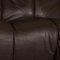 Brown Hukla Leather Three-Seater Couch with Relaxation Function 4