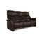 Brown Hukla Leather Three-Seater Couch with Relaxation Function 9