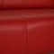 Red Leather Leolux Faya Lobi Corner Sofa 3