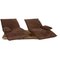Brown Epos 2 Fabric Two Seater Recliner with Relax Function from Koinor, Set of 2 5