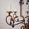 Metal and Lacquered Wood Chandelier 6