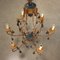 Metal and Lacquered Wood Chandelier 8