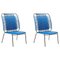 Blue Cielo Lounge High Chair by Sebastian Herkner, Set of 2, Image 1