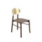 Vergoldeter Buchenholz Stuhl mit Gestell aus gebeiztem Buchenholz von Colé Italia, 2er Set 4
