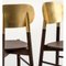 Gold Leaf Beech Structure Stained Bokken Chair by Colé Italia, Set of 2 5