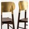 Gold Leaf Beech Structure Stained Bokken Chair by Colé Italia, Set of 2, Image 5