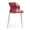 Purple Cielo Stacking Chair with Armrest by Sebastian Herkner, Set of 4 6