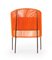 Chaise de Salle à Manger Caribe Orange Menthe par Sebastian Herkner, Set de 4 5