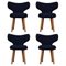 Chaises Kvadrat/Hallingdal & Fiord WNG par Mazo Design, Set de 4 2