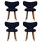 Chaises Kvadrat/Hallingdal & Fiord WNG par Mazo Design, Set de 4 1