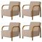 Daw/Mohair & McNutt Arch Lounge Chairs by Mazo Design, Set of 4, Image 1
