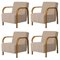 Daw/Mohair & McNutt Arch Lounge Chairs by Mazo Design, Set of 4, Image 2