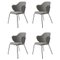Gray Fiord Let Chairs from by Lassen, Set of 4 1