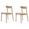 Natural Oak 1 Klee Chairs by Sebastian Herkner, Set of 2 1