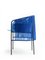 Blue Caribe Lounge Chair by Sebastian Herkner, Set of 4, Image 4