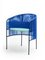Blue Caribe Lounge Chair by Sebastian Herkner, Set of 4, Image 2