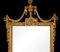 Espejo de pared de madera dorada tallada, Imagen 3