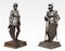 Figurines Antiques en Bronze, Set de 2 1