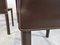 Vintage Dining Chairs in Brown Leather from Arper Italy, 1980s, Set of 6 9
