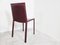 Vintage Dining Chairs in Bordeaux Leather from Arben Italy, 1980s, Set of 8 10