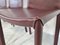 Vintage Dining Chairs in Bordeaux Leather from Arben Italy, 1980s, Set of 8 5