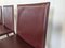Vintage Dining Chairs in Bordeaux Leather from Arben Italy, 1980s, Set of 8 6