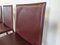 Vintage Dining Chairs in Bordeaux Leather from Arben Italy, 1980s, Set of 8, Image 6