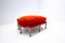 Belgian Louis XV Style Bench in Red Velvet 2
