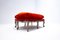 Belgian Louis XV Style Bench in Red Velvet 3
