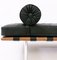 Barcelona Daybed in Black Leather by Ludwig Mies Van Der Rohe for Knoll 7
