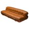 Post-Modern Cognac Leather Soriana Sofa by Afra and Tobia Scarpa for Cassina, 1970 1