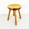 Tabouret Rustique Mid-Century en Bois, Italie, 1960s 3