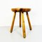 Tabouret Rustique Mid-Century en Bois, Italie, 1960s 5