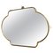 Mid-Century Italian Wall Mirror in Brass, 1950s 1