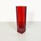 Italienische Mid-Century Vase aus rotem Murano Glas mit violetten Schattierungen, 1970er 2