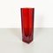 Mid-Century Italian Vase in Red Murano Glass with Internal Purple Shades, 1970s 2