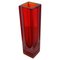 Mid-Century Italian Vase in Red Murano Glass with Internal Purple Shades, 1970s 1