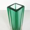 Italienische Mid-Century Vase aus grünem Murano Glas mit blauen Blautönen, 1970er 5