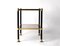 Mid-Century Brass and Black Metal Rectangular Coffee Table with Smoked Glass, 1970s 8