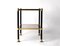 Mid-Century Brass and Black Metal Rectangular Coffee Table with Smoked Glass, 1970s, Image 8