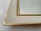 Espejo XXL Mid-Century con marco blanco y dorado, años 50, Imagen 6
