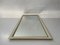 XXL Mid-Century Gold & White Frame Mirror, Germany, 1950s 1