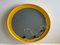 Space Age Illuminated Yellow Round Wall Mirror from Gedy, Italy, 1970s 10