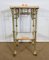 Marble Sellette and Brass Table 15