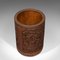 Antique Chinese Carved Bamboo Artists Brush Pot, 1900s 6