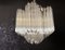 Modern Quadriedri Glass Chandelier, 1980s 4