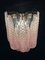 Vintage Pink Glass Petal Drop Wall Sconces, Set of 2, Image 17