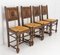 Mid-Century Spanish Basque Dining Chairs, 1940s, Set of 4 2