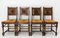 Mid-Century Spanish Basque Dining Chairs, 1940s, Set of 4, Image 1