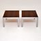 Wood & Chrome Side Tables by Merrow Associates, 1970s, Set of 2, Image 5